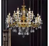 Frete grátis Lustre de cristal Para Sala Bronze chandelier decoração moderna Lustres Iluminação Cozinha Hanging Lamp