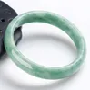 Высококачественный натуральный нефритовый браслет слишком заводской прямой, а не стекло с коробкой 9979431