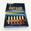 Nieuwe verjaardag lippenstift 6 kleuren set lip glanst schoonheid glazen matte vloeibare lipsticks make-up verjaardag limited edition kit lip cosmetica gratis DHL