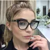 Gros-Transparent Lentille 6 Couleurs Vintage Femmes Mode Étudiants Filles Garçons Lunettes Cadre Cat Eye Myopie Plat Lunettes Cadre En Gros