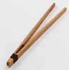 Natural Bamboo Tea Clip Handmade Tea Tweezer Chinese Wooden Kongfu Tea Tools Multifunction Bacon Salad Sugar Food Toast Tongs1416457