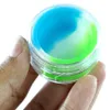 7ml Silicone container Clear plastic non stick smoking jar dab wax oil containers portable