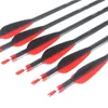 Pure Carbon Arrow 28/30/31 Inch Spine 300 400 with Replaceable Arrowhead for Compound Recurve Bow Arrows Archery Hunting