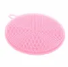 8 colors Magic Silicone Dish Bowl Cleaning Brushes Scouring Pad Pot Pan Wash Brushes Cleaner Kitchen