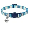 60 PCS Kitten Cat Collar Quick Release Cat Collar Nylon Pet Collar Breakaway Necklace With Bell Pet Accessories4745700