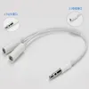 35mm 1 Male naar 2 Dual Female o Stereo Jack Hoofdtelefoon Y Splitter Kabel Adapter voor iphone Samsung HTC73368953019169