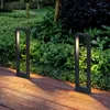 Einfache moderne Rasenlampen LED-Außenwasserdichte Gartenbeleuchtung Nordic Garden Villa Garden Community Park Stehlampen