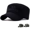 Verenigde Staten US Marines Corps Cap Hoed Militaire Hoeden Camouflage Platte Top Hoed Mannen Katoen hHat VS Marine Geborduurde Camo Hoed6744808