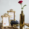 الباروك نمط الذهب ولي ديكور الإبداعية الراتنج صورة سطح المكتب إطار الصورة إطار هدية المنزل الزفاف الديكور