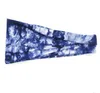 Fitness Run Sweatbands Headwrap Tie-Dye Headband Sport Yoga Hårband Bandana Tryckt Turban Stretch Headdress Hair Tillbehör Azyq6509