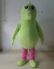 2019 hot sale plush fur suit green dino dinosaur mascot costume for adult to wear