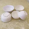 A5 Melamine White Round Bowl Imitation Porcelain Dinnerware Soup Bowl Hotel Restaurant Commercial Tableware Noodle Bowl