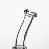 Quartz Mini Bongs Beaker 5 Inches Flat Bevel Daisy Bowl Banger Nails Individual Black Box Water Pipe Dab Rig Inline 343