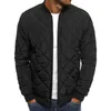 Homens's Padding Bomber Jaqueta Masculino Outono Inverno Diamante Quilting Jaqueta Comproof Windwear Outwear Overwear Piloto