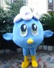 2019 magasins d'usine mignon belle vilain oiseau bleu mascotte Costumes dessin animé taille adulte personnage vilain bleu Brid Costumes