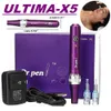 Новейшая Ultima X5 Dr Pen Auto Microneedle System Derma Pen Регулируемая длина иглы 0,25 мм-2,5 мм электрический Дермапен со светодиодным экраном