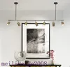 Gold Plated Lampshade Led Spotlight Pendant Lamp Modern Design Hanging Spot For Dinning Room Gold Metal Suspension Luminaire MYY