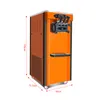 High quality and low price ice cream machine color can be customized three flavors of soft ice cream maker