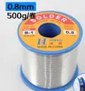 DHL gratis verzending 500 g roll soldeer draad tin draad 0.5mm 0.6mm 0.8mm 1,0 mm Flux 2,0% 63/37 Soldeer Core Wire Lassen Tool Elektronisch materiaal