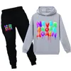 Youngboy non ha mai rotto la moda 2 pezzi con cappuccio con cappuccio con cappuccio per bambini set di tute set di tute per bambini per il bambino di ragazzo Girl8971362