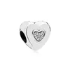 Бесплатная доставка MOQ 20pcs Серебряный белый темно -синий шарнир -шарм для сердца. Оригинальная браслетная ювелирные изделия DIY для женщин J0044633806