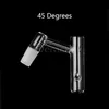 New Quartz Finger Banger (Finger As Cap) 10mm 14mm 18mm Male Female 45&90 Quartz Banger Nails For Glass Water Bongs Dab Rigs Pipes