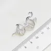 925 Sterling Silber 8–10 mm Flamingo-förmiger Diffusor für ätherische Öle, Halskette, Medaillon, Perlenkäfig, Anhänger, Zubehör für DIY-Schmuck