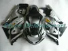 Kit de carenado GRIS NEGRO para SUZUKI GSXR1000 00 01 02 GSXR 1000 2000 2001 2002 K2 GSX R1000 Piezas de carenado + 7 regalos GS35