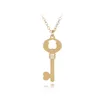 30 Hollow Bear Love Heart Key Lock Unikalne Symbol Wisiorek Naszyjnik Odblokowywanie Narzędzie Zwierząt Lucky Woman Matka Matka Gifts Gifts Biżuteria