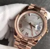 Mens Watch Rose Gold 18K Rose Gold Original Clasp Mens Watches Day White Face President 116719 Automatische herenhorloges2965973