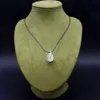 Modische Frauen DIY Perlenschmuck handgemachte Leder Seil Harz Perle Anhänger Halskette