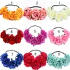 Bohemian Terylene Flower Crown Headband Garland Julfestival Bröllop Brud Bridesmaid Hair Wreath Boho Floral Headdress Headpiece