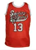 kolej Basketbol St Louis Jersey Ruhu 13 MOSES 2 MALONE formaları özel yapılmış Dikişli retro jarse nakış herhangi bir isim numara beyaz boyut S-5XL