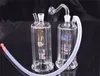 Nuovo bong in vetro riciclatore 5 "pollici Tubi d'acqua a LED alti dab rig bong in vetro perc con tubo e tubo per bruciatore a nafta in vetro maschio da 10 mm