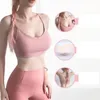 Gym Kläder Seamless samlad djup v SPORT BRA Underkläder Sujetador Deportivo Andningsbar Fitness Underkläder Kors Skönhet Back Workout Toppar