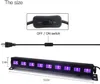 Lumières noires pour les fêtes, 27W 9LED UV Blacklight Bar adapté pour 16x16ft Neon Glow Party Birthday Wedding Stage Lighting Glow in the Dark