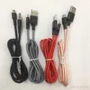 الكابلات المضفرة 1M / 3ft 2M / 6ft 3M / 10ft Type C V8 Micro USB Data Sync 2A Fast Charger Cable Cord Weave Rope Line للهاتف العالمي