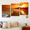 3 Stück realistische Wolken Meer Strand Bilder Leinwand Ölgemälde auf Wandkunst für Wohnzimmer Druck moderne modulare Heimdekoration