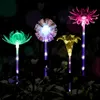Muiltcolor Outdoor Solar Garden decorations Lights Lotus Dandelion Lily Sunflower Stake Lights for Yard Path Way Landscape Decoration