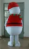 2019 Déguisement de mascotte de bonhomme de neige en costume de Noël de qualité supérieure pour adulte