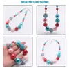 Kinder Baby klobige Kaugummi Perlen Halskette Mode Mädchen DIY Schmuck handgemachte Strass Perlen Halskette für Kind Geschenk