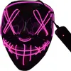 Halween Scary Mask Cosplay LED Maschera di costumi El Wire Light Up per Halloween Festival Party Costume9853039