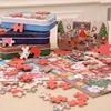 Weihnachten Holz Puzzle Kinder Spielzeug Weihnachten Santa Claus Puzzle Weihnachten Kinder Frühe Pädagogische Holz Puzzle Kinder Weihnachtsgeschenke