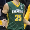 Niestandardowa koszulka do koszykówki San Francisco USF Dons NCAA College Phil Smith Charles Minlend Bouyea Lull Shabazz Ratinho Dailey