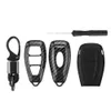 Auto accessoires Koolstofvezel Afstandsbediening Sleutelhanger Case Shell Cover voor Fords Fo-cus Fiesta Kuga C-Max285e