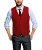 Coletes de noivo marrom vintage para casamento rústico tweed espinha de peixe coletes de terno masculino ajuste fino colete de vestido masculino personalizado colete ajustável