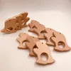 10st Teether Diy Nursing Pendant Tanding Toys Banan Leaf Shape Food Grade Materials Organic Chew Gift Baby Teethers