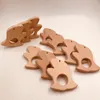 10pcs diş kaşıyıcınız DIY Hemşirelik kolye Teething Oyuncak Muz yaprağı Şekli Gıda Tipi Malzemeler Organik Hediye bebek dişlikleri Chew