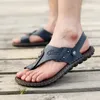 Sandales d'été pour hommes, tongs en cuir respirantes, pantoufles de plage, chaussures décontractées, mocassins, sandales de plage pour hommes