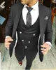 Custom Made One Button Groomsmen Picco risvolto Smoking dello sposo Abiti da uomo Matrimonio / Ballo / Cena Blazer da uomo migliore (Giacca + Pantaloni + Cravatta + Gilet) A118